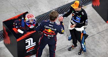 Max Verstappen und Oscar Piastri