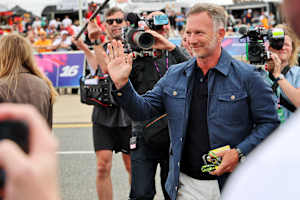 In Silverstone war Christian Horner als Gast im F1-Fahrerlager unterwegs