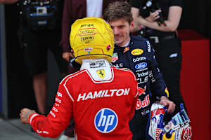 Lewis Hamilton und Max Verstappen