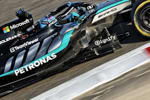 George Russell im Mercedes