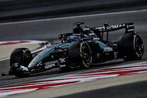 George Russell im Mercedes