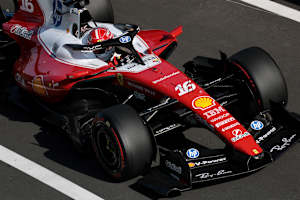 Charles Leclerc im Ferrari