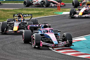 Max Verstappen verbrachte den grössten Teil des Rennens am Heck von Gasly