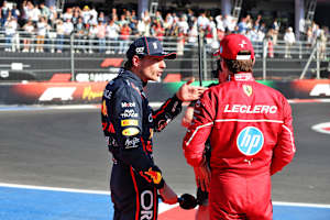 Max Verstappen und Charles Leclerc