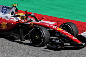 Lewis Hamilton nach seinem Sieg in Spanien