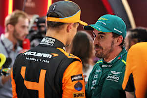 Lando Norris und Fernando Alonso