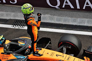 Lando Norris fuhr am Samstag auf Pole