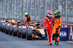 Charles Leclerc (Ferrari) und Oscar Piastri (McLaren)