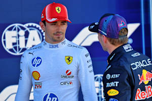 Charles Leclerc und Max Verstappen