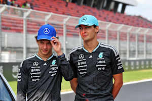 Kimi Antonelli und George Russell