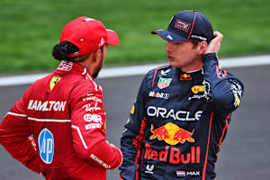 Lewis Hamilton und Max Verstappen