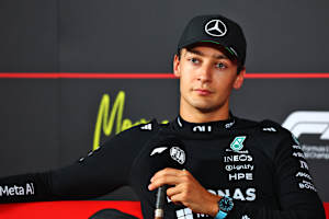 George Russell in Monza