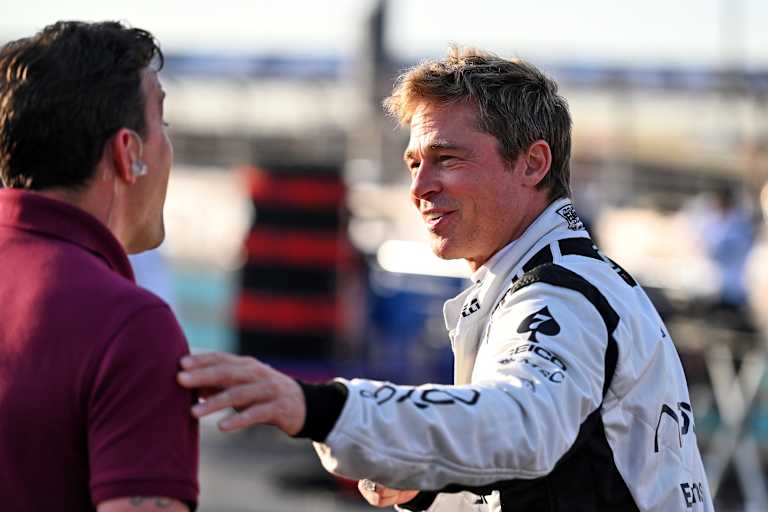 Brad Pitt war während der Dreharbeiten im Formel-1-Fahrerlager anzutreffen
