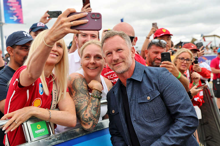 Christian Horner war dieses Jahr in Silverstone vor Ort