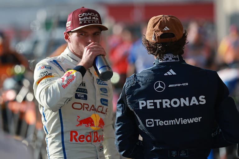 Max Verstappen mit Kimi Antonelli