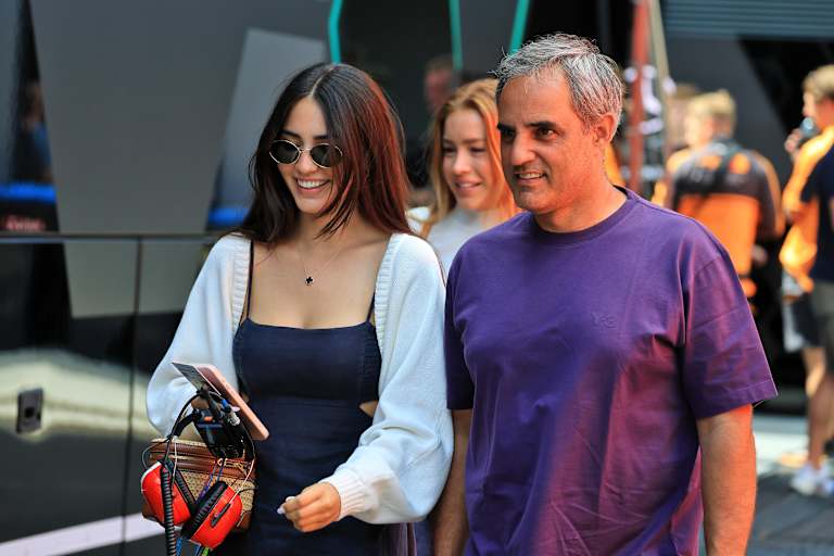 Juan-Pablo Montoya mit seiner Tochter Manuela
