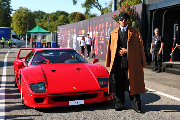 Lewis Hamilton und sein Ferrari F40