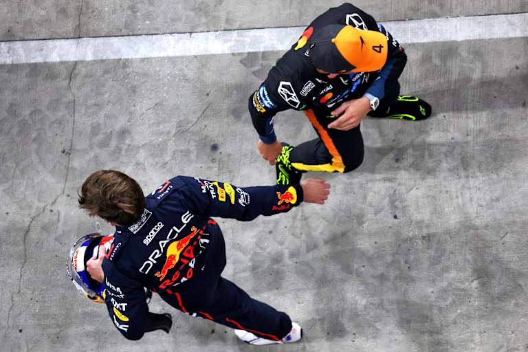 Max Verstappen und Lando Norris