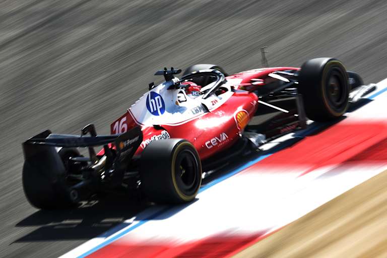 Charles Leclerc im Ferrari