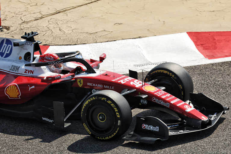 Charles Leclerc im Ferrari