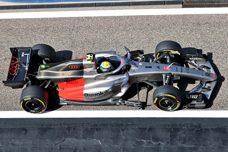 Gabriel Bortoleto im Formel-1-Audi