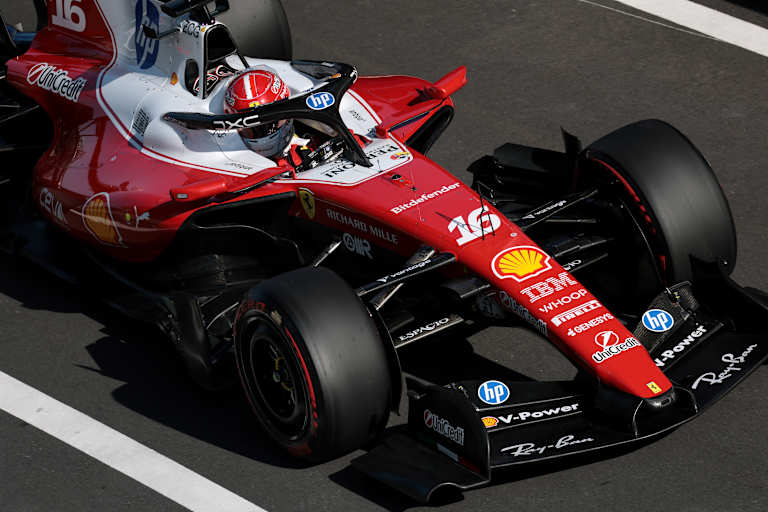 Charles Leclerc im Ferrari