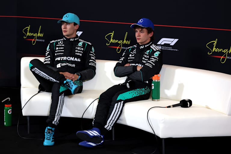 George Russell und Kimi Antonelli