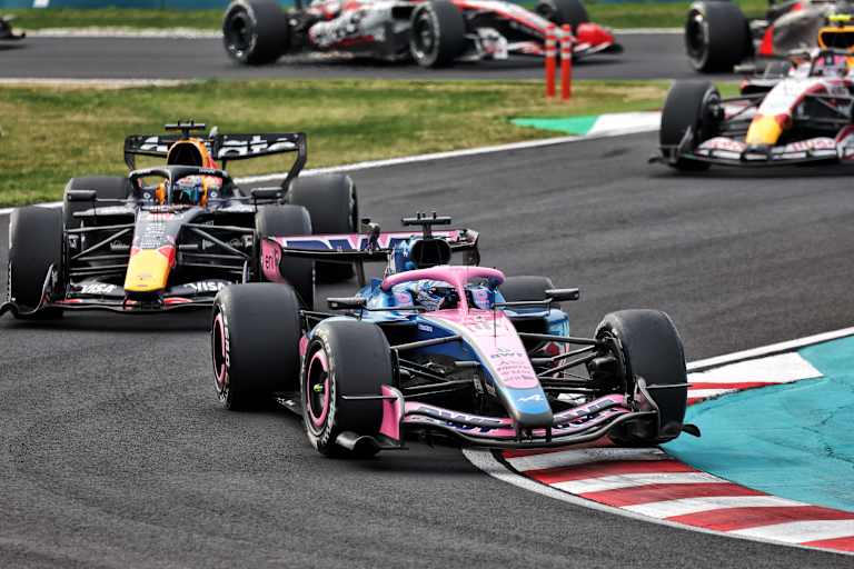 Max Verstappen verbrachte den grössten Teil des Rennens am Heck von Gasly