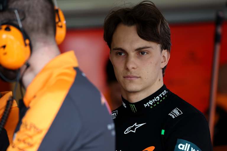 Oscar Piastri am Samstag in Melbourne. Am Sonntag konnte er nicht fahren