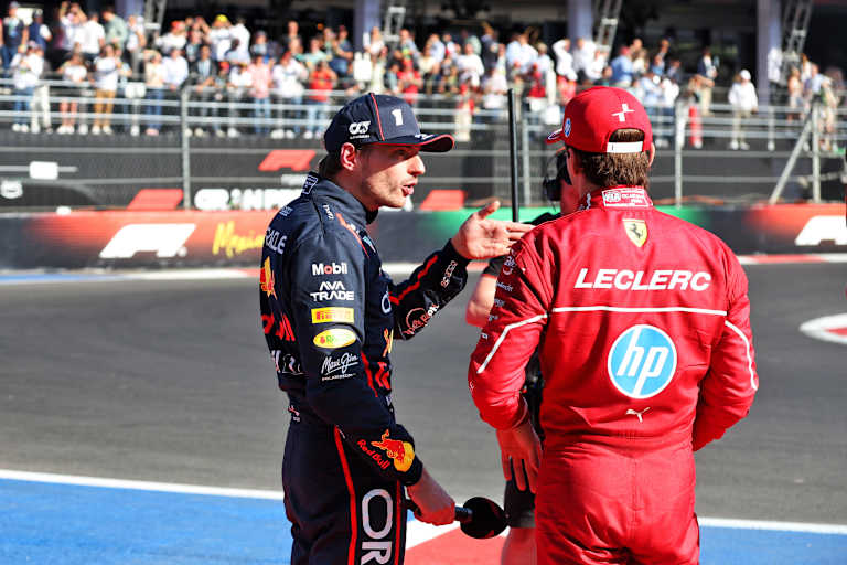 Max Verstappen und Charles Leclerc