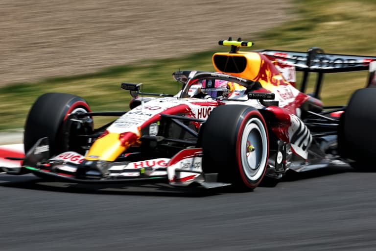 Liam Lawson im Racing Bulls-Rennwagen in Suzuka