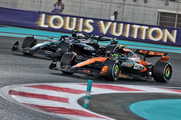 Antonelli und Norris lieferten sich ein unterhaltsames Duell