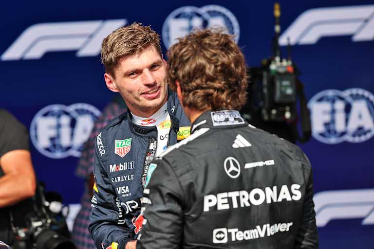 Max Verstappen mit Kimi Antonelli