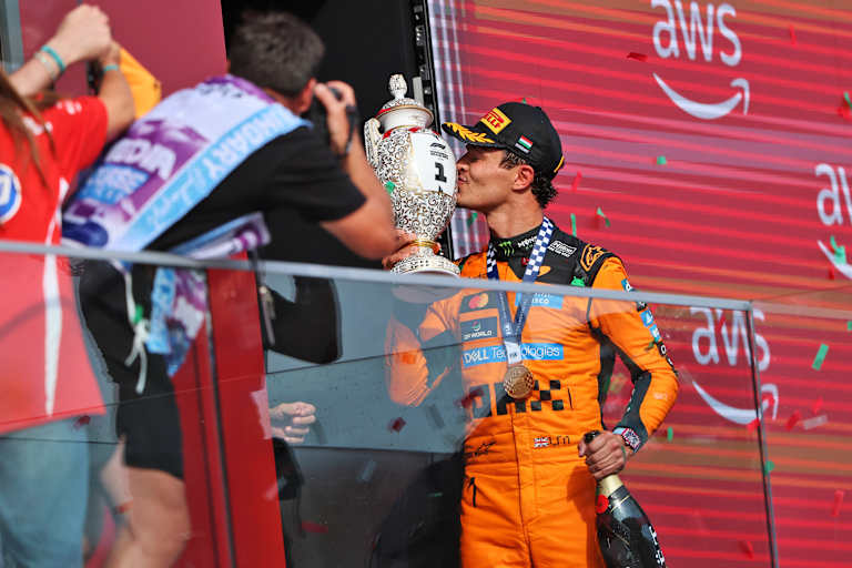 Lando Norris nach seinem Sieg im Ungarn-GP