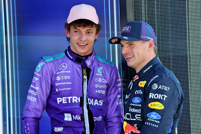 Kimi Antonelli und Max Verstappen