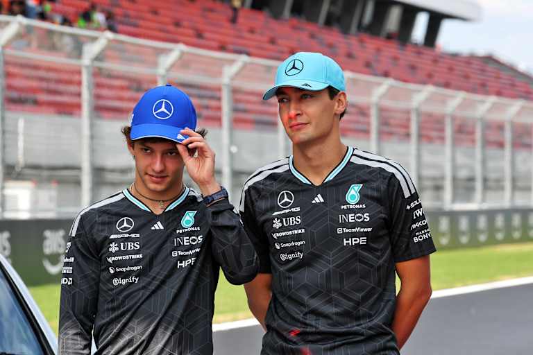 Kimi Antonelli und George Russell