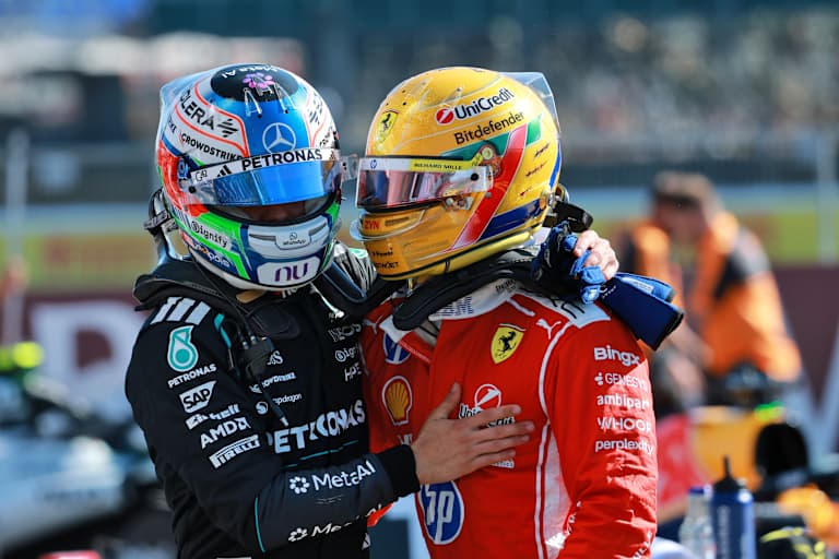 Kimi Antonelli und Lewis Hamilton