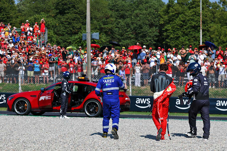 Charles Leclerc baute in Monza einen heftigen Crash