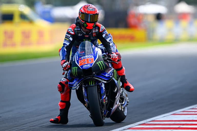 Fabio Quartararo musste vier Runden vor Schluss die Box ansteuern