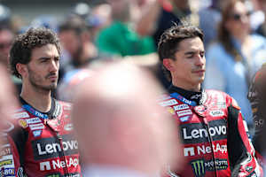 Francesco Bagnaia und Marc Marquez äußerten sich sehr bedacht