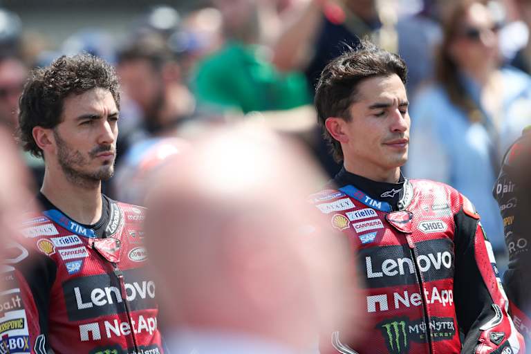 Francesco Bagnaia und Marc Marquez äußerten sich sehr bedacht