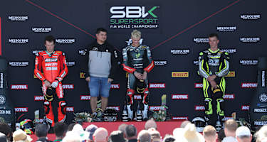 Die Top-3 (v.l.): Philipp Öttl, Jaume Masia und Oli Bayliss