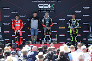 Die Top-3 (v.l.): Philipp Öttl, Jaume Masia und Oli Bayliss