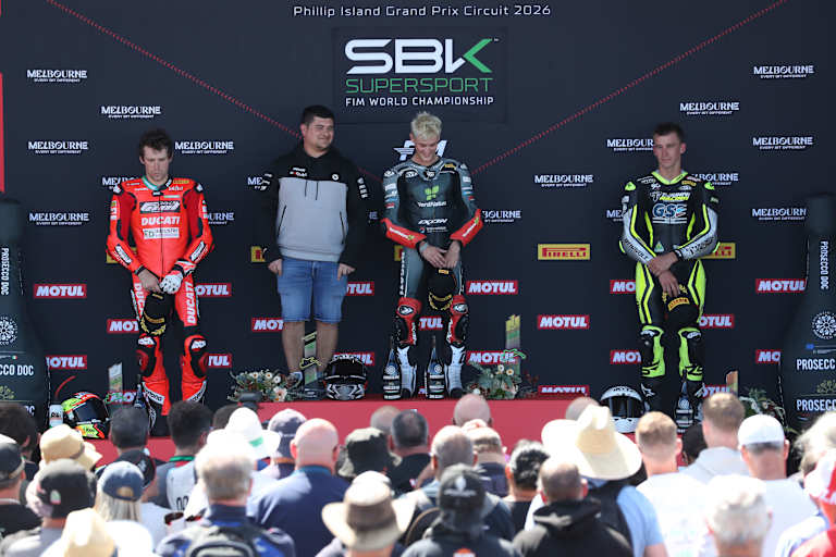 Die Top-3 (v.l.): Philipp Öttl, Jaume Masia und Oli Bayliss