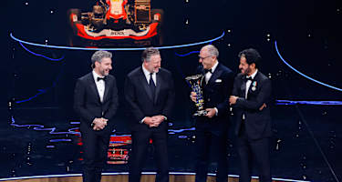 Andrea Stella, Zak Brown, Stefano Domenicali und Mohammed Ben Sulayem