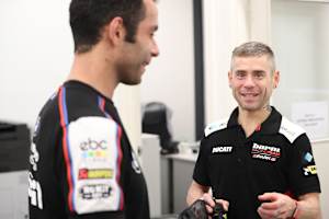 Danilo Petrucci (li.) und Alvaro Bautista droht das Karriereende