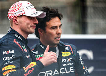 Max Verstappen und Sergio Pérez