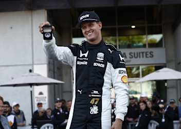 Mick Schumacher beim Qualifying Draw fürs Indianapolis 500