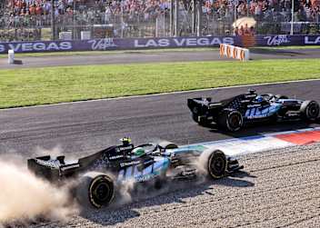 Enge Szene in Monza: Antonelli weicht im Duell mit Russell in den Kies aus