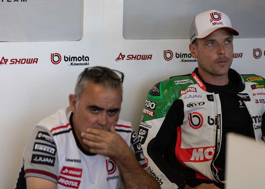 Pere Riba und Alex Lowes (Bimota)